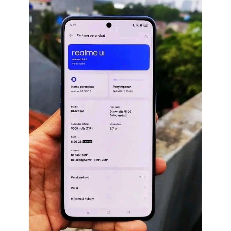 Realme GT NEO 3 selamat 5G 8GB 256GB