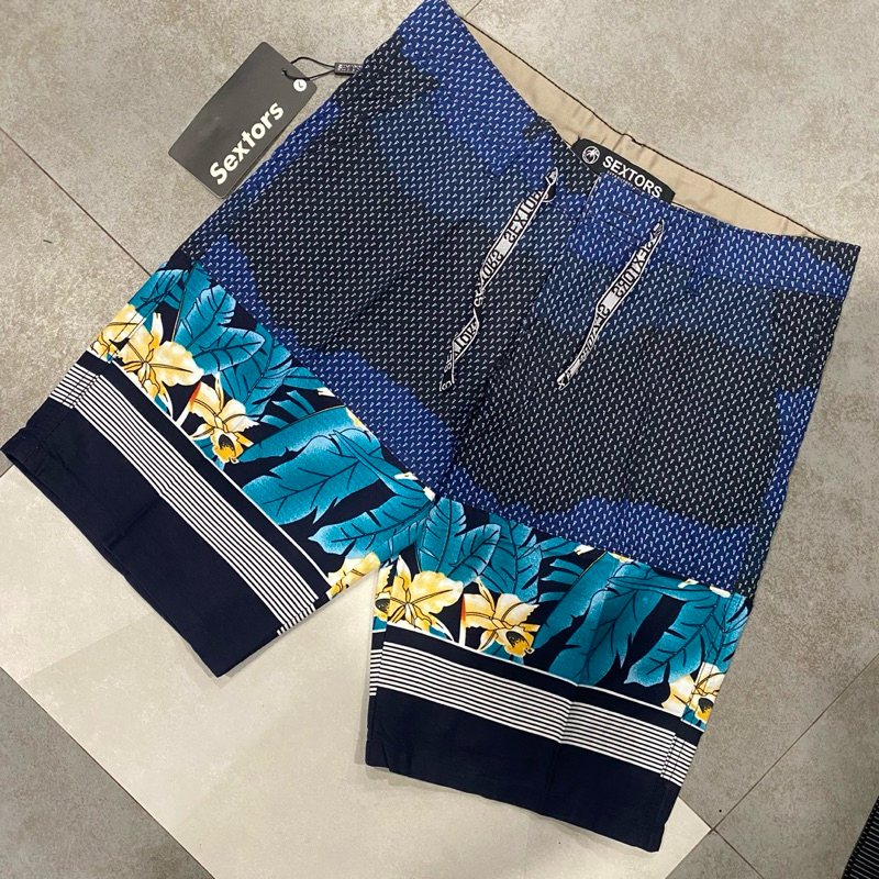 Celana Pendek Chinos Motif Distro Pria Original Sextors Premim Quality