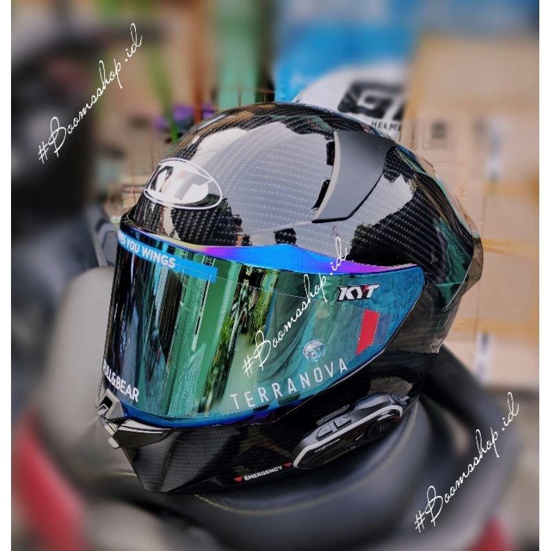 helm kyt r2r repaint livery carbon ceplar glosy