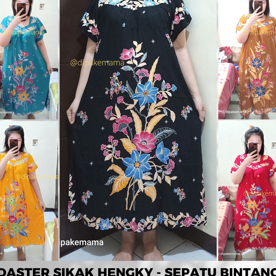 GROSIR Daster Hengky Sikak ANYELIR TERBARU SEPATU BINTANG roda Baju 3 Tangkai Tidur Batik Murah Harg