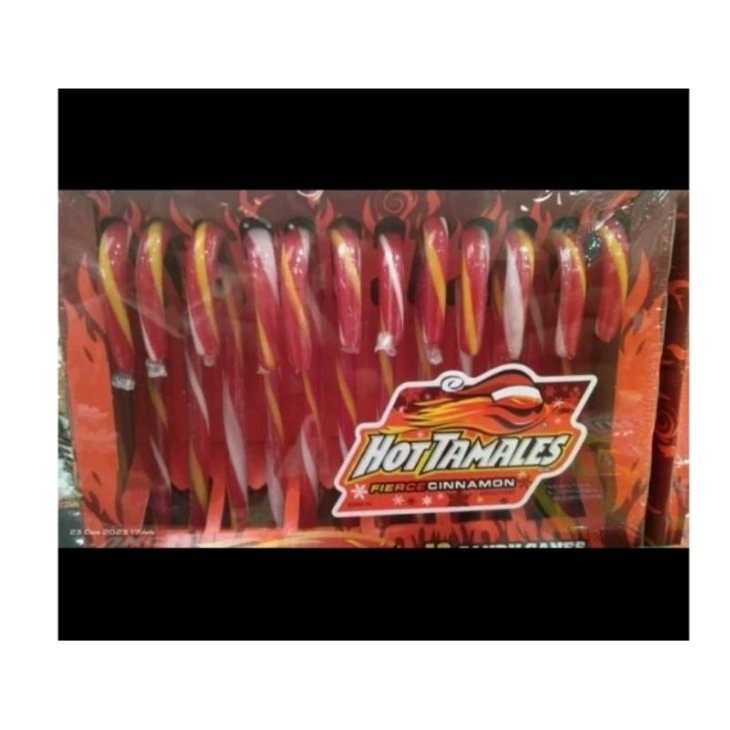 

Permen tongkat candy can hot tamales Cinnamon box