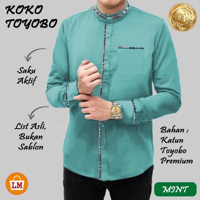 BOSQ 2 - KOKO KEMEJA BAJU KURTA QURTA S M L XL XXL 3XL JUMBO KATUN TOYOBO PREMIUM PRIA LAKI LAKI MUS