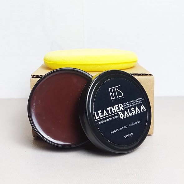 Sepatu Kulit Leather Balsam / Wonder Balsam Warna Coklat Leather Care / Semir / Leather Balm / Semir