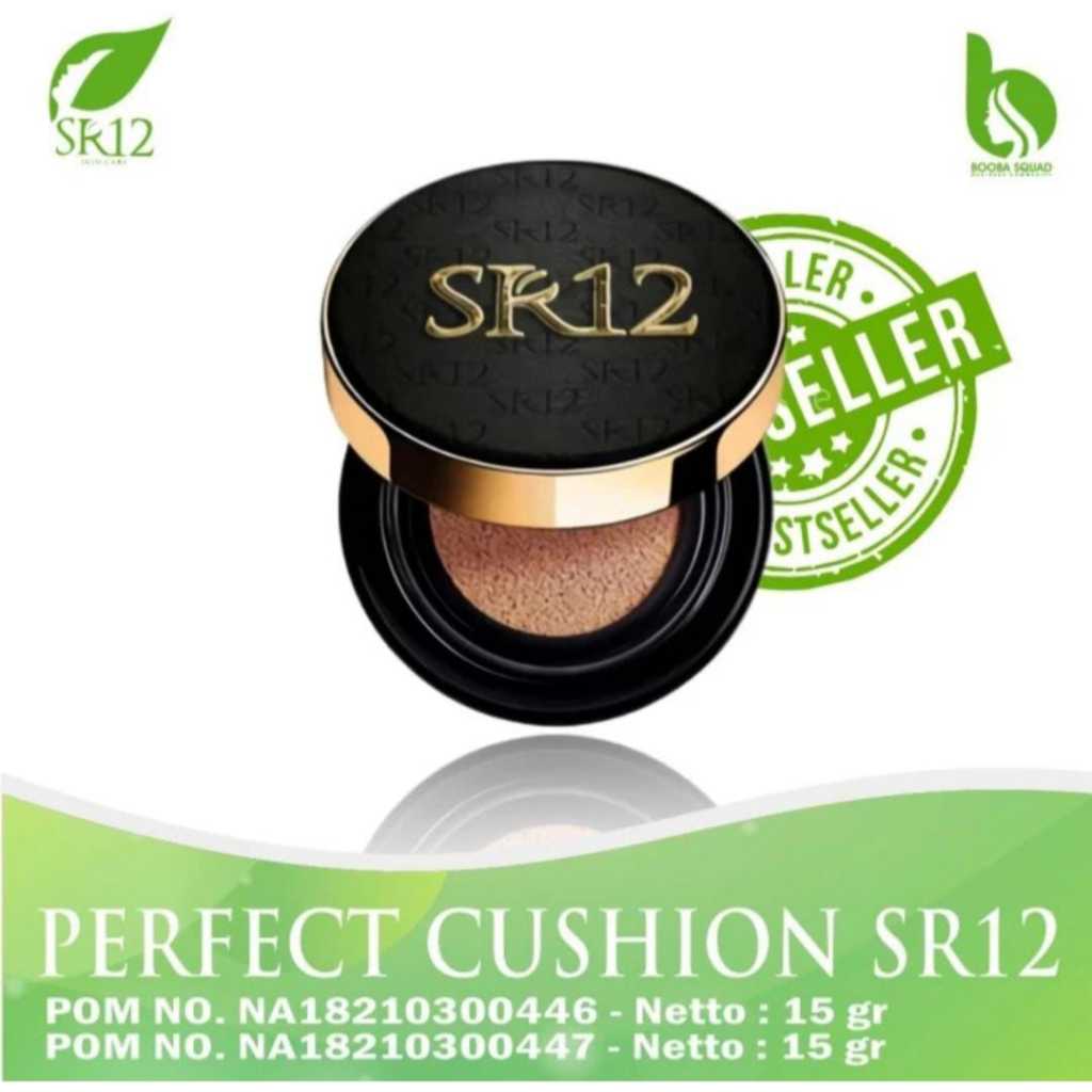 PERFECT CUSHION SR12/BEDAK BASAH GLOWING TAHAN LAMA ANTI AIR/BPOM