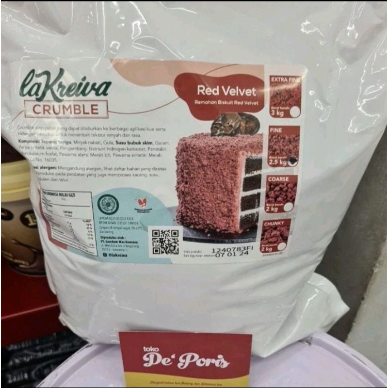 

La Kreiva Crumble Fine Red Velvet 100gr