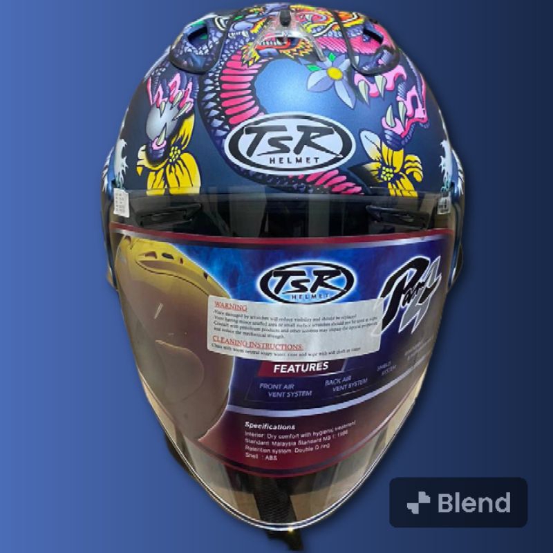 HELM TSR RAM 4 ORIENTAL BLUE DOFF
