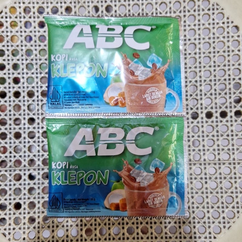 

kopi ABC klepon 1 renteng isi 10 pcs