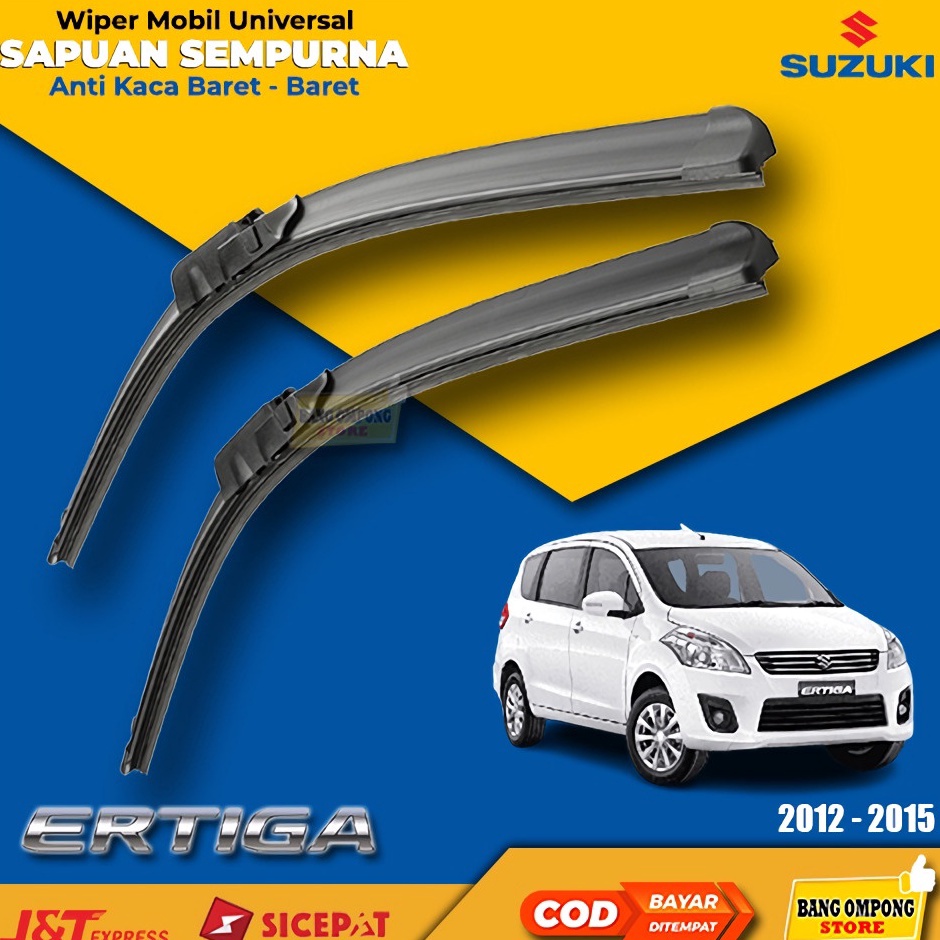 QZ 2 Pcs Wiper Kaca Mobil Suzuki Ertiga Wiper Depan Ertiga Wiper Frameless y Produk Terkini