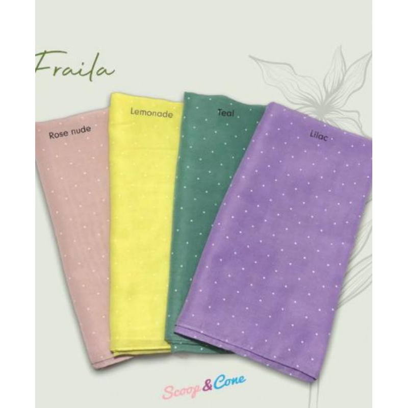 Monel - Hijab / Kerudung Segi empat - Fraila