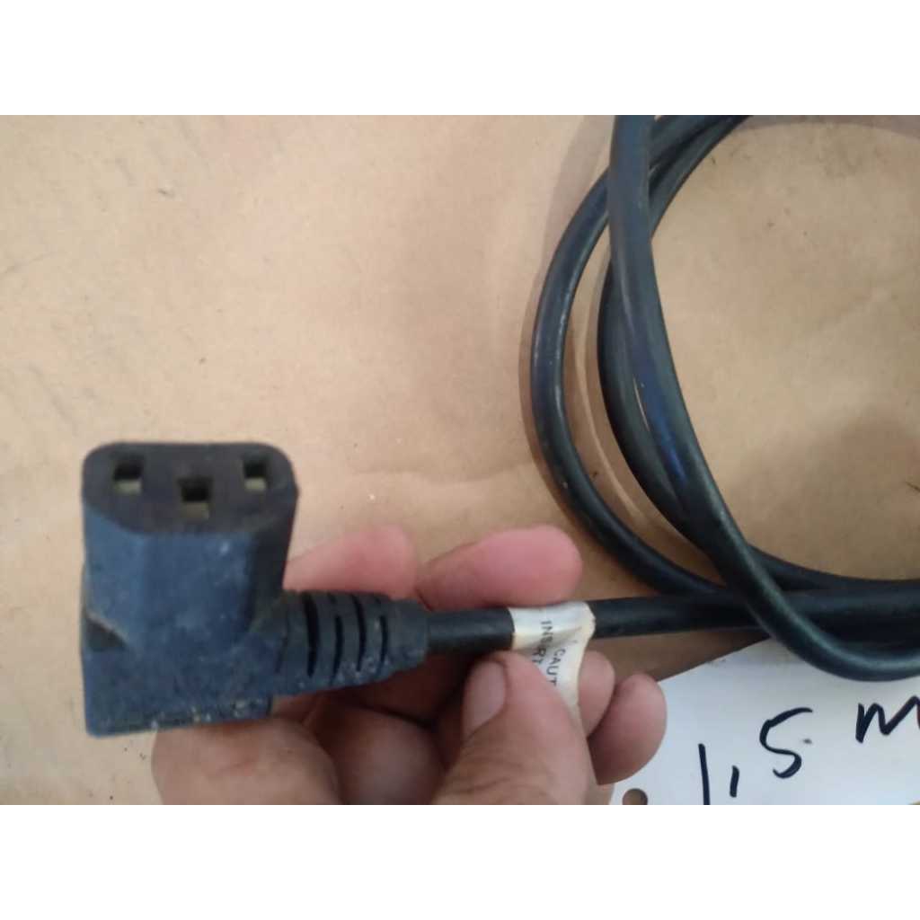 Kabel Power TV LED LCD Komputer CPU L  bengkok untuk dinding