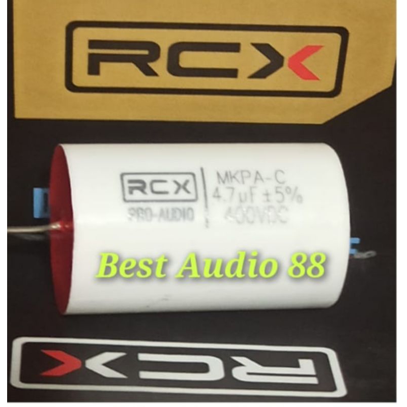Capacitor crossover milar  RCX Audio 400volt 4.7uf 4.7 Uf