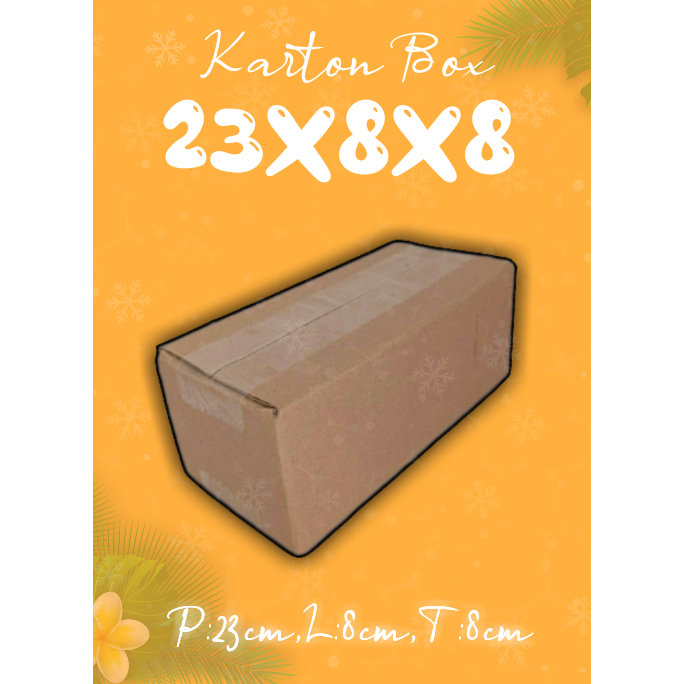 

KARTONBOX 23X8X8 (KARDUS PACKING/KARDUS POLOS/KARDUS MURAH)