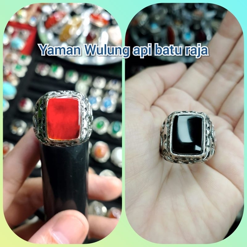 Yaman Wulung api batu raja Kotak NATURAL ASLI