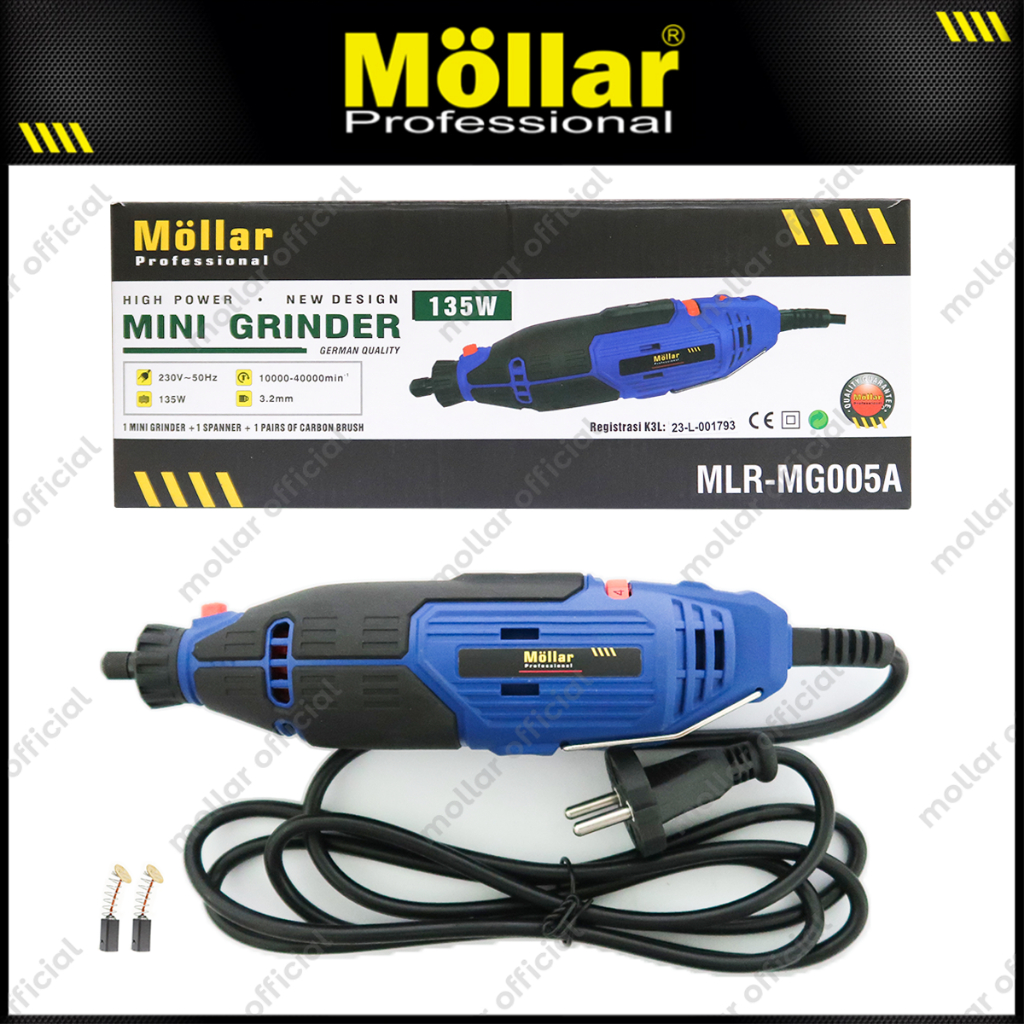 MOLLAR MG005A Mini Die Grinder Bor Tangan Gerinda Botol Tuner Listrik