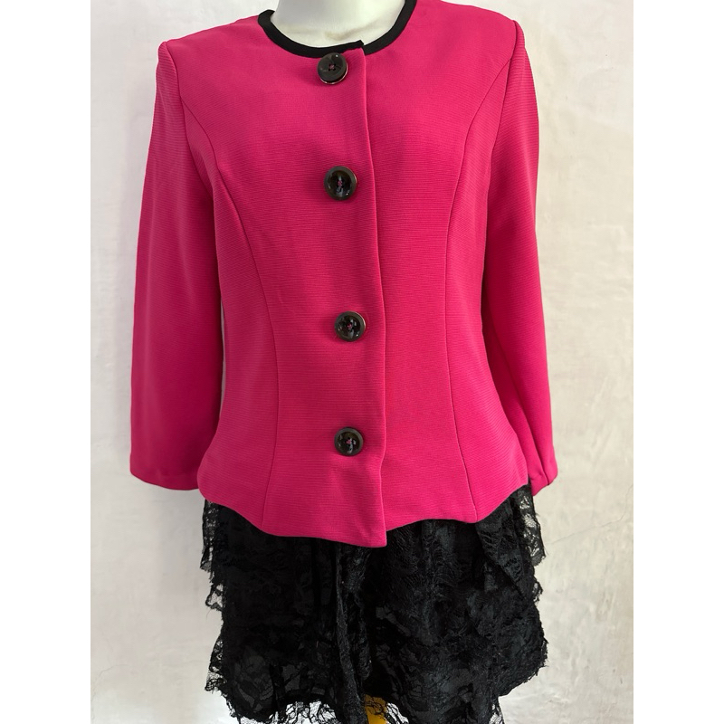Blazer Fushia Kombinasi Brukat
