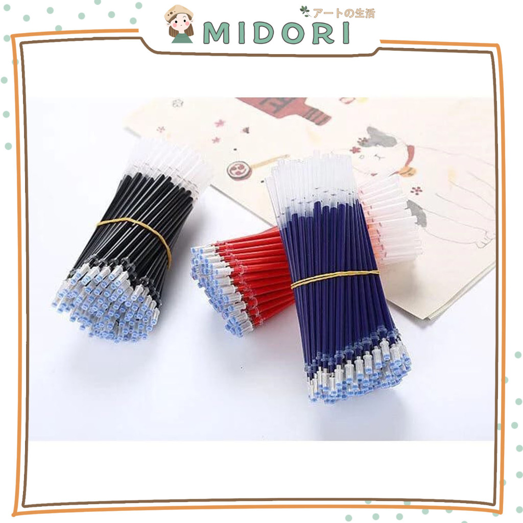 

[MIDORI] 1Pcs REFILL TINTA PULPEN CAIR Pen Gel 0,5mm - OT019