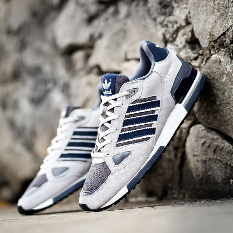 Adidas ZX 750 Grey Navy Original Material - Sepatu Pria