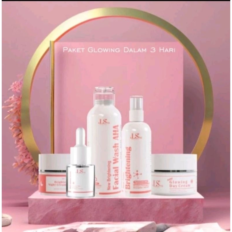 LS SKINCARE PAKET CREAM WAJAH NEW BRIGTHENING BOOSTER GLOWING KOSMETIK PERAWATAN KECANTIKAN
