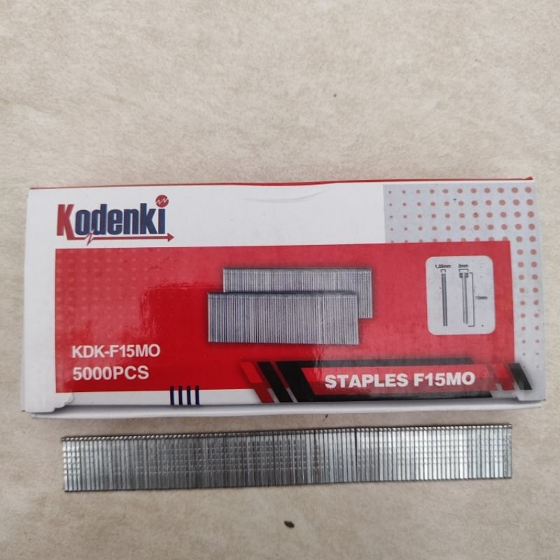 

Isi Staples Lurus Paku Tembak Air Nailer Gun 1.5 cm F15 F 15 Kodenki