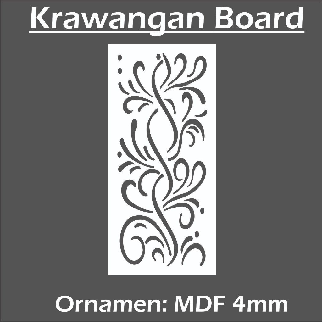 HIASAN DINDING KRAWANG MOTIF DAUN TERBARU M-011