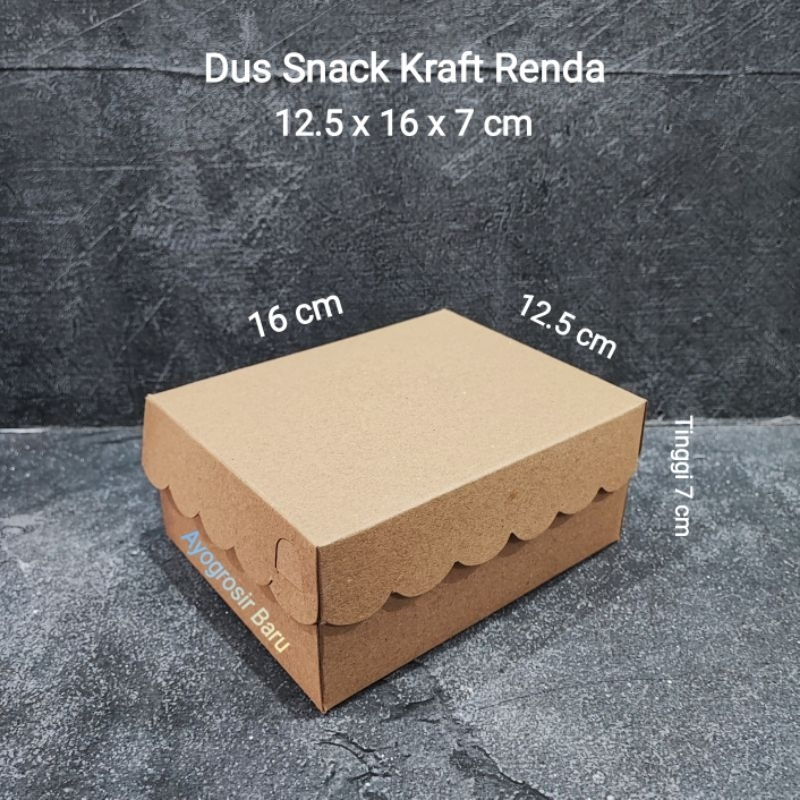 

dus kraft untuk snack box/box snack