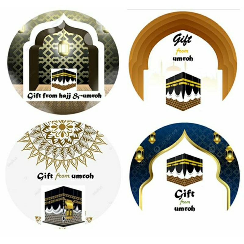 

(100 pcs) sticker umroh haji / stiker oleh oleh umroh haji / sticker gift umroh hajj