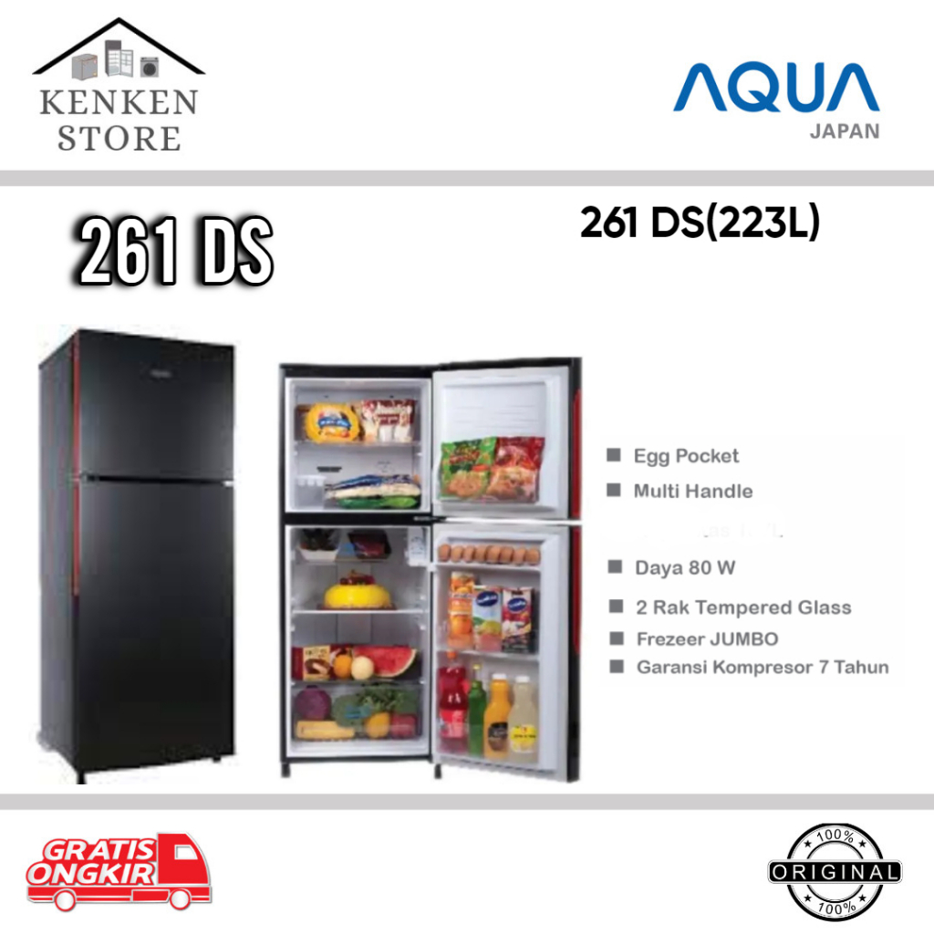 KULKAS AQUA 2 PINTU  D-261
