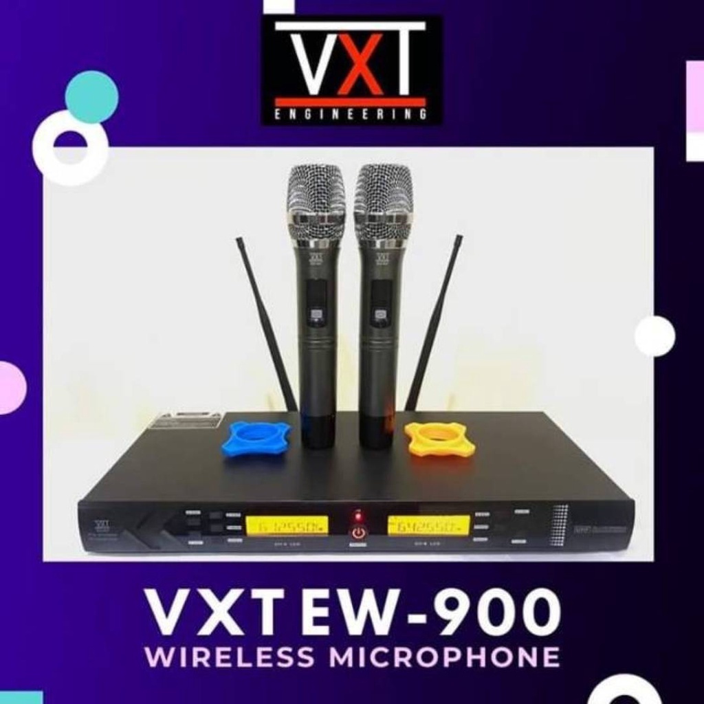 Mic Wireless VXT EW-900 EW900 EW 900 VXT Original Dual Mic WIreless UHF
