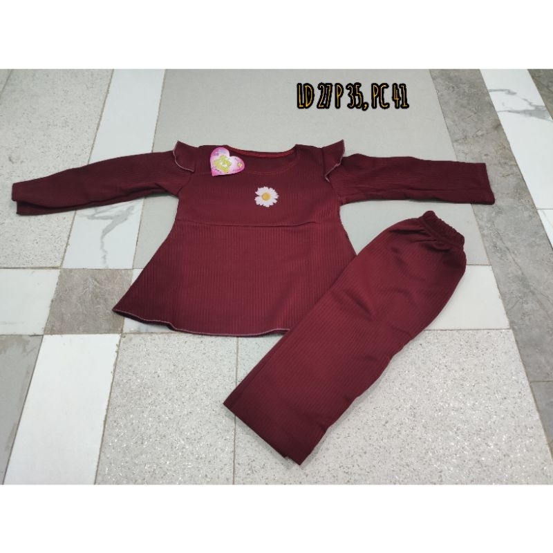 SET ANAK DAISY MAROON