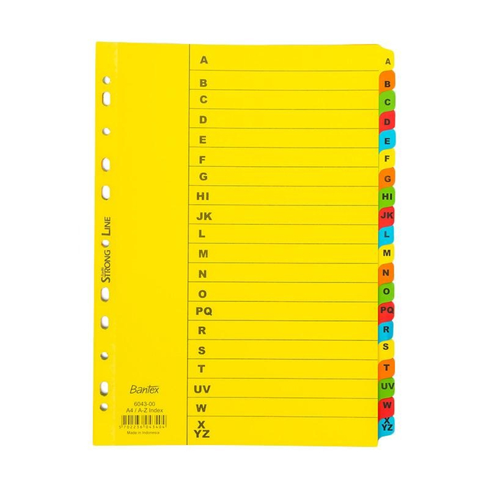 

BANTEX DIVIDER 6043 A4 A-Z