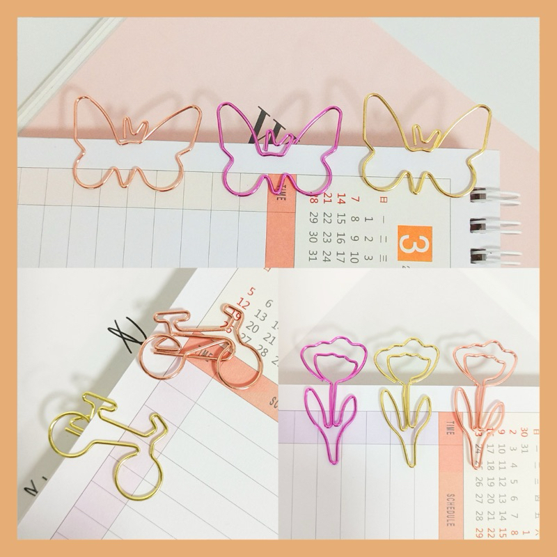 

Penjepit Klip Kertas Metal Paper Clip Push Pin Set