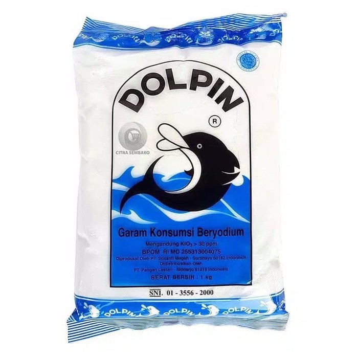 

[1000 Gram] Garam Dapur Dolphin 1 kg