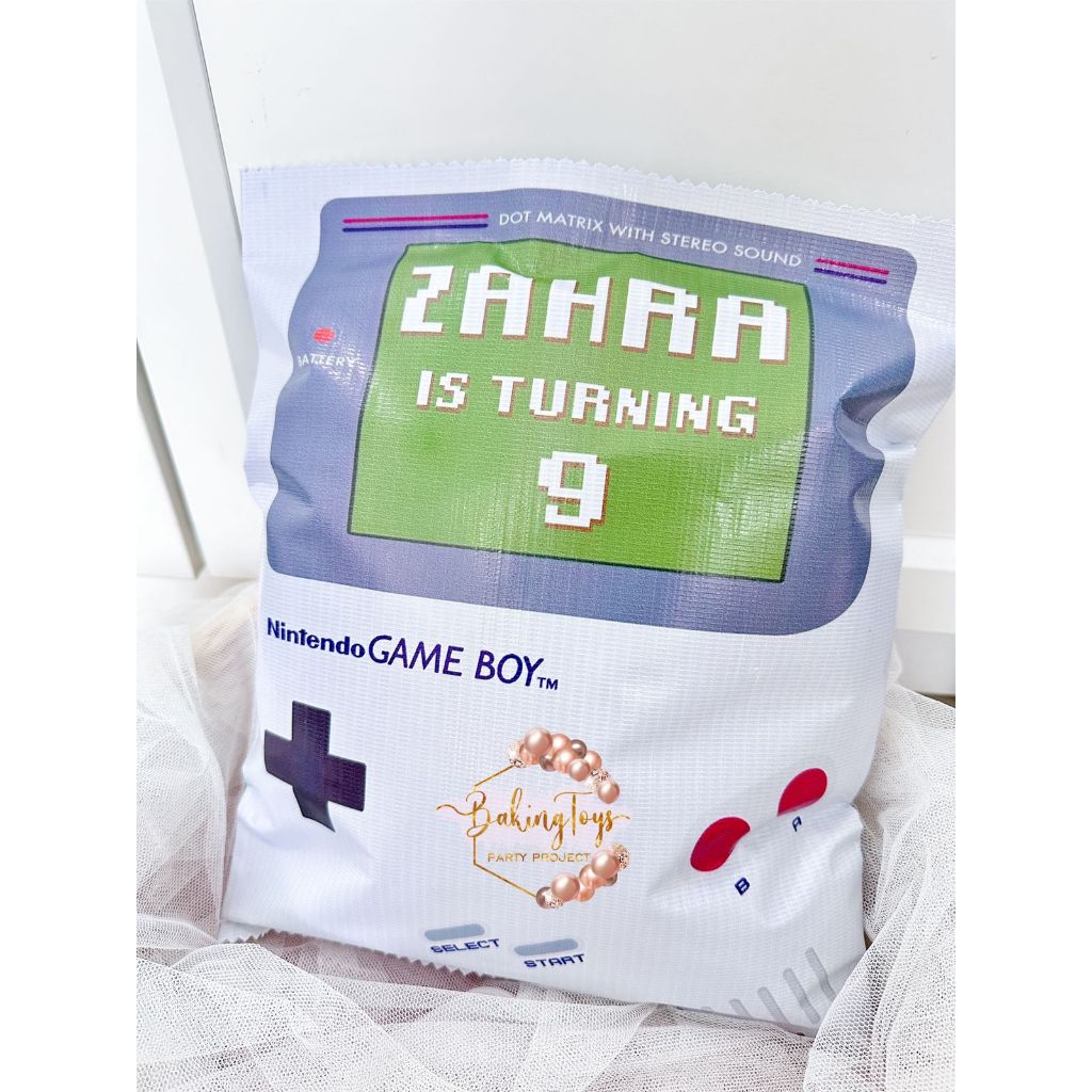 

Nitendo Game Retro Pouch Snack Birthday / Tas Souvenir / Kantong Cemilan Ulang Tahun
