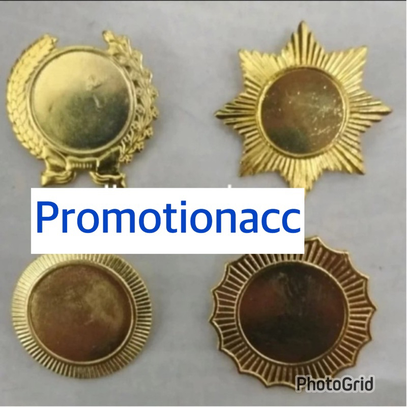 Pin Logo Pin Polos Polosan Pin Padi Kapas Matahari Bulan Bintang Logam Peniti