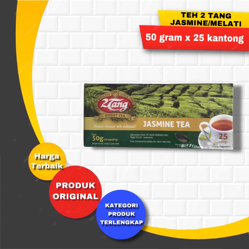 

2tang Sariwangi Jasmine Tea Teh celup Rasa Melati Es teh Kemasan