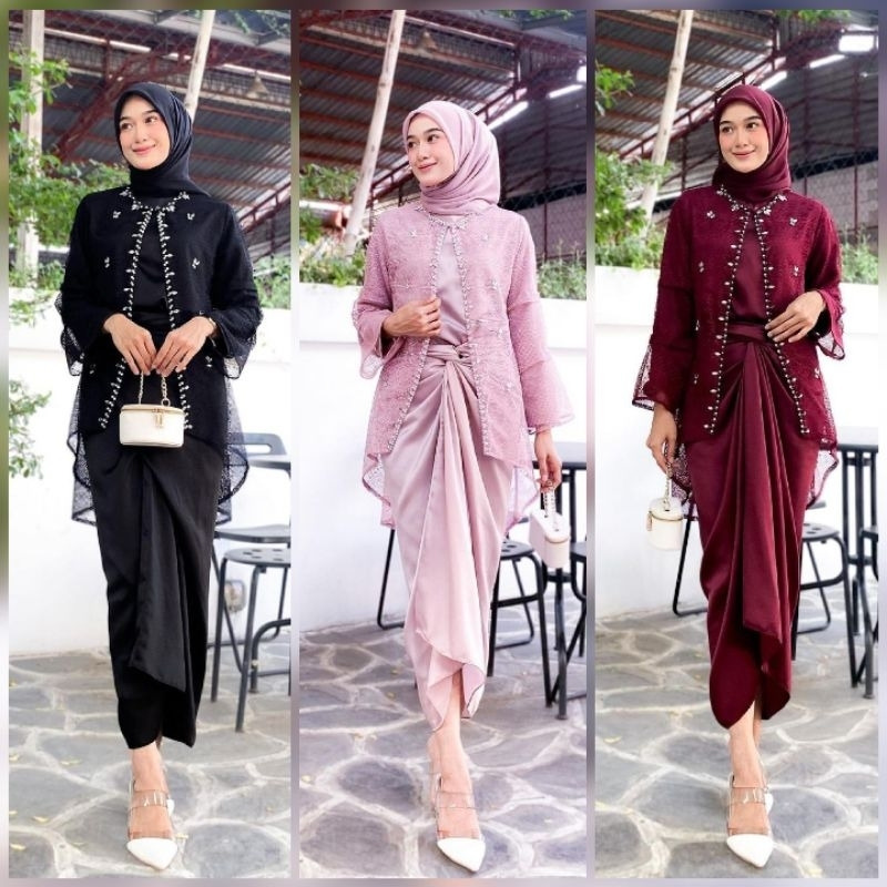 LAKSITA BUSANA | CLARISSA 2 IN 1 ONESET OUTER CORNELLI GAMIS LILIT PREMIUM MODERN | OUTFIT KONDANGAN
