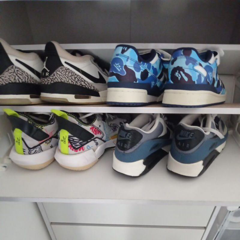 Adidas Forum x Bape, Nike Jordan Why Not, Nike Jordan Legacy 312 dan Nike Air Max 90