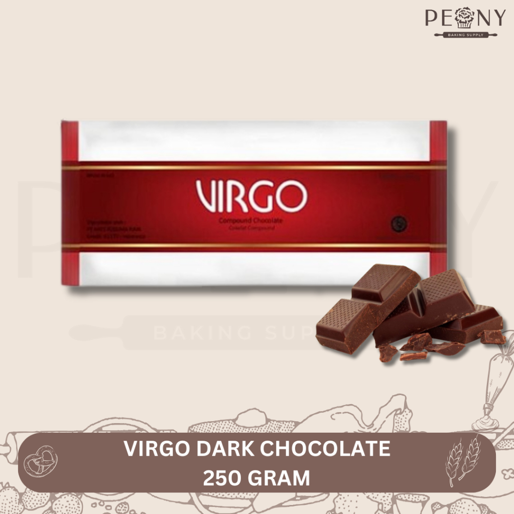 

VIRGO DARK CHOCOLATE 250 GRAM/ DCC/ COKLAT BATANG