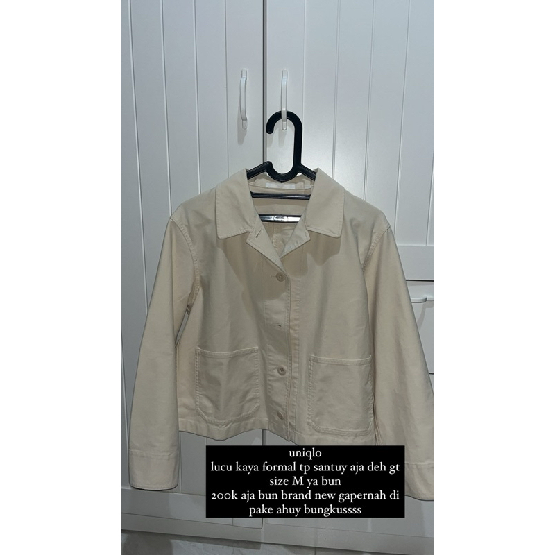 uniqlo jacket relax jersey / jaket uniqlo