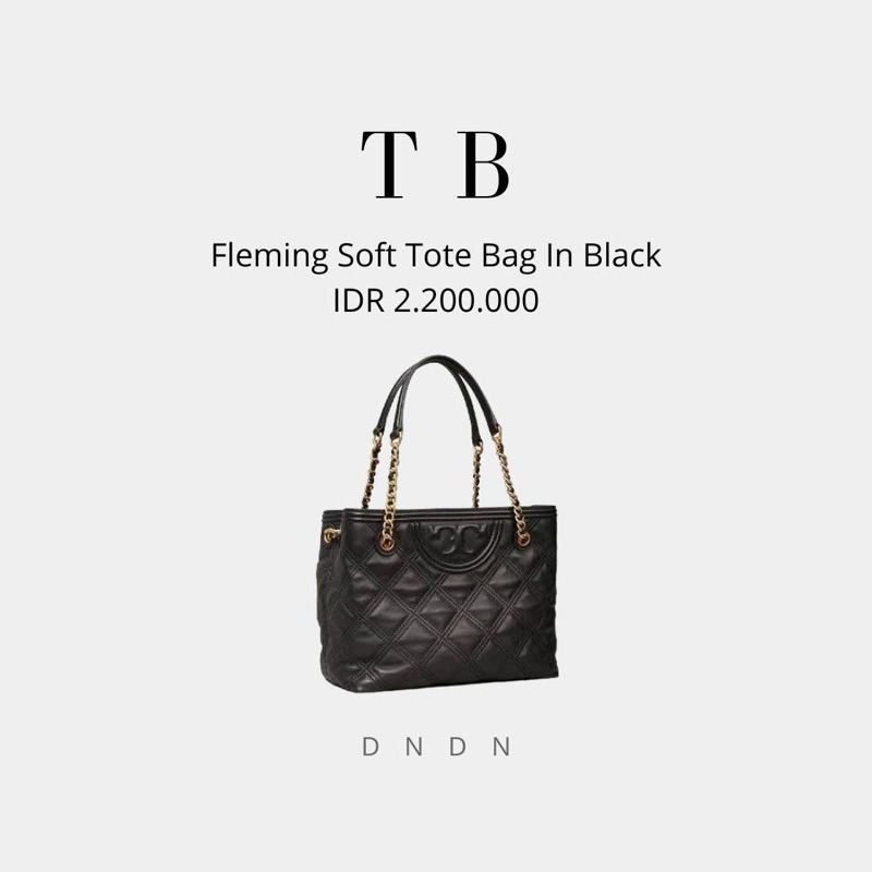 Fleming Soft Tote Bag In Black