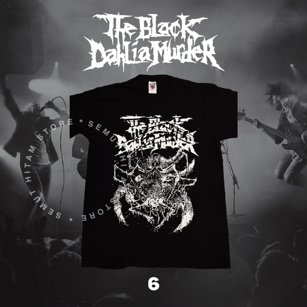 Kaos THE BLACK DAHLIA MURDER SPIDER Builtup Band Musik Rock Death Metal Prapatan Rebel Puritan