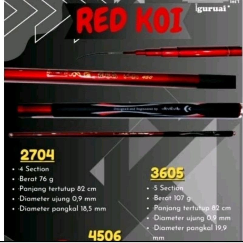 JORAN TEGEK IGURUAI RED KOI 270/360/450 ... CARBON