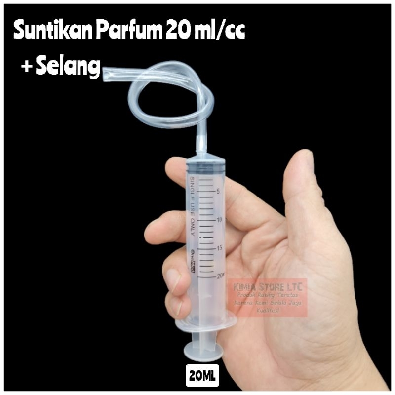 SUNTIKAN PARFUM 20 ML + SELANG / SYRINGE + SELANG ( SUNTIKAN + SELANG ) / SUNTIKAN PARFUM FREE SELAN