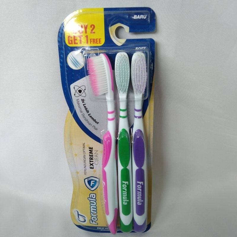 Formula sikat gigi extreme clean isi 3