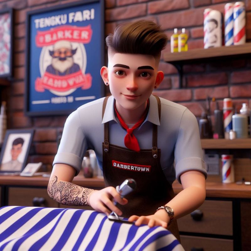 

custom poster barbershop