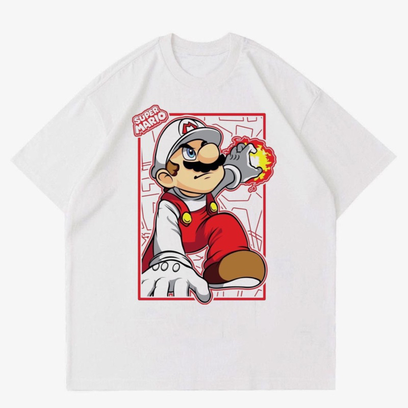 KAOS SUPER MARIO VINTAGE | T-SHIRT BAJU GAMBAR SUPER MARIO | KAOS SUPER MARIO