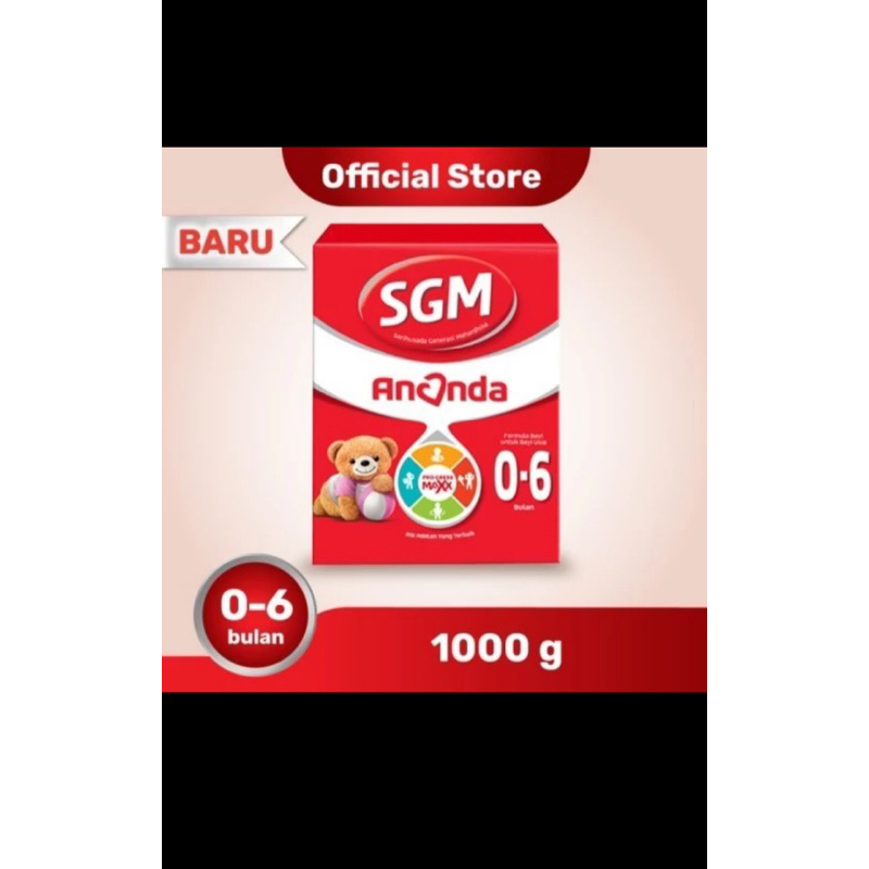 SUSU MURAH, SUSU BAYI SGM ANANDA 0-6 BULAN KEMASAN 1KG
