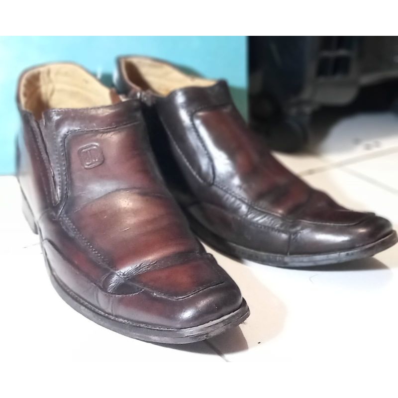 Sepatu fornal  boot kulit Jim Joker brown second