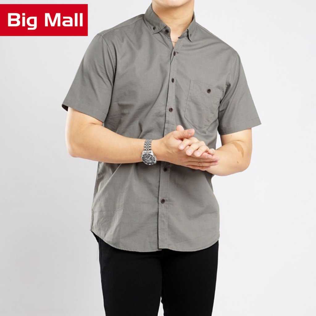 VALUE PACK Big Mall [M-XXXXL] Kemeja Pria Lengan Pendek PREMIUM Mall KEKINIAN