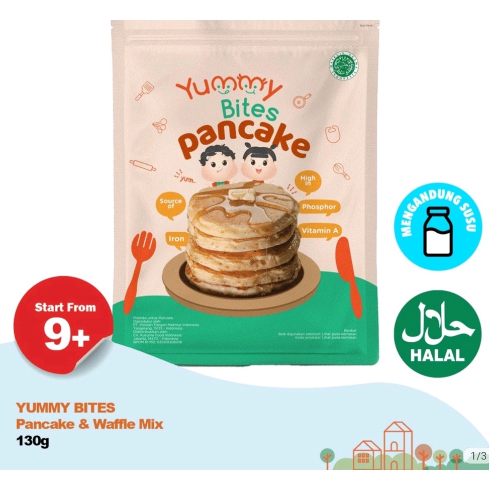 

HEMAT PROMO Yummy Bites Pancake Waffle Mix 13g Pancake And Waffle mix